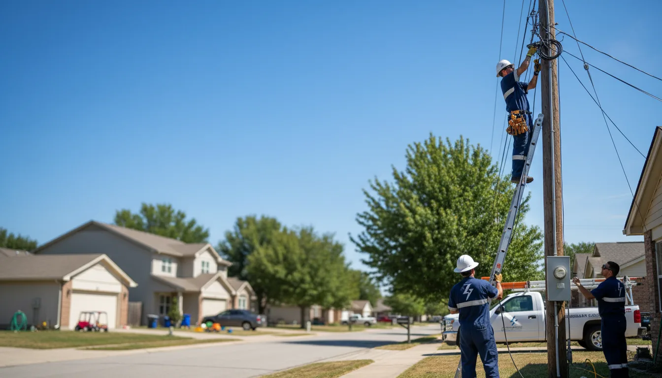Residential electrician providing installation services in Howe, IN